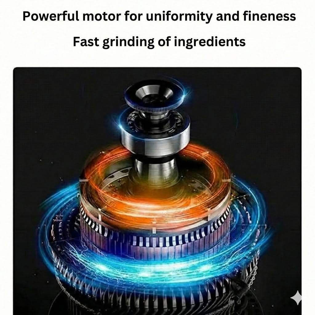 Electric Coffee & Spice Grinder – Stainless Steel Bean Grinder for Coffee, Nuts & Seeds (Compact)