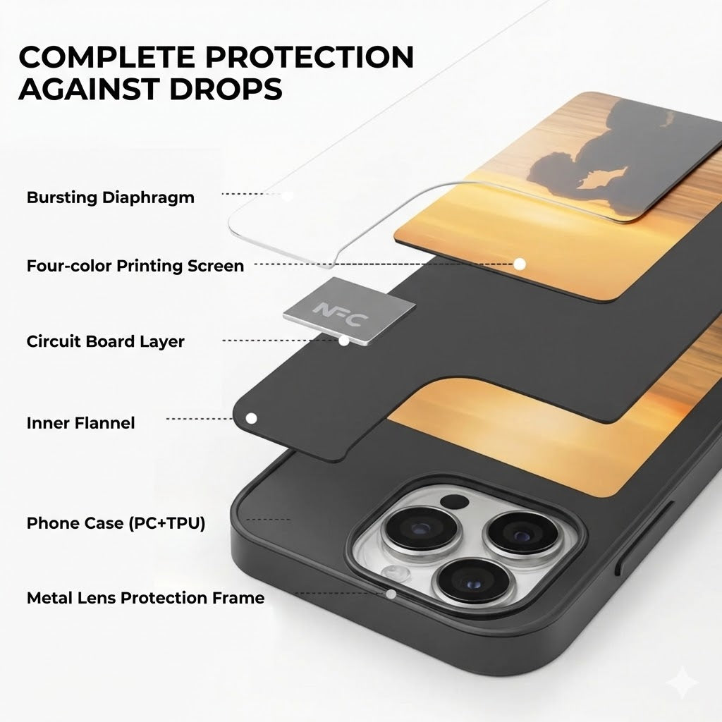 Pixly NFC E-Ink Case for iPhone - Smart Case with Customizable Screen (DIY Photos)