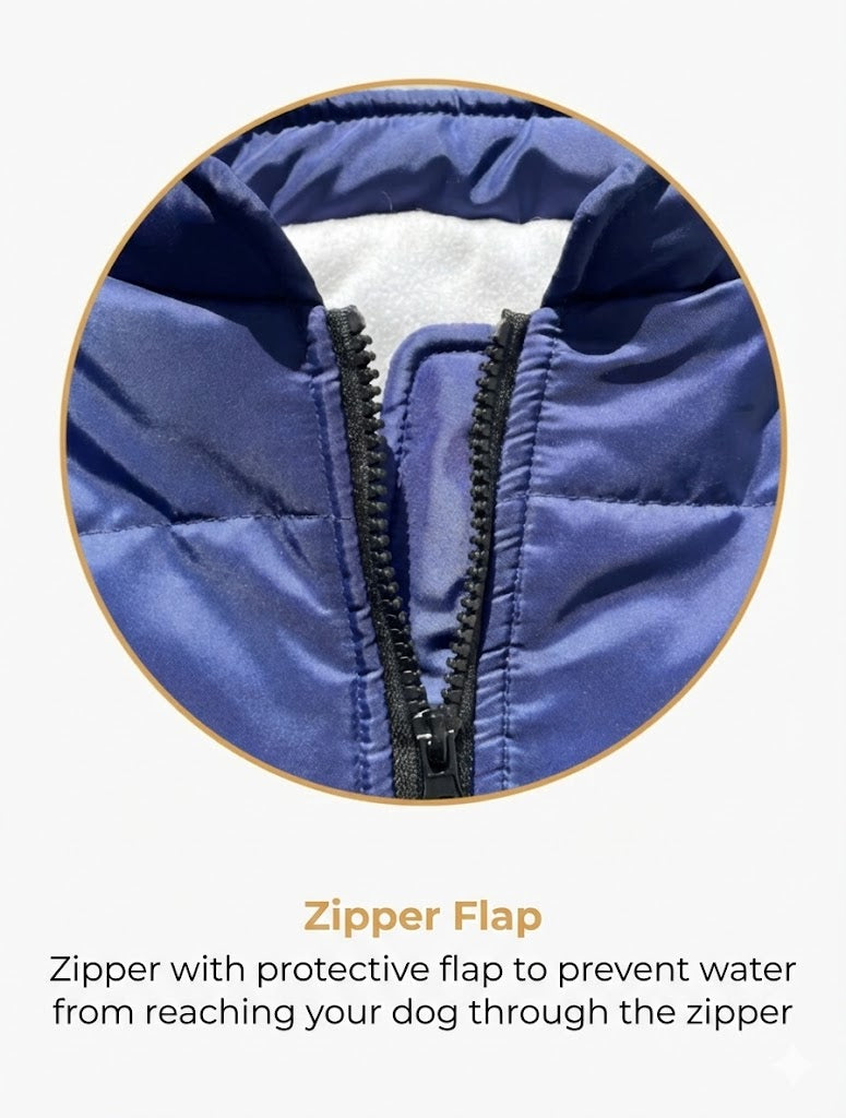 DoggyKings™ Dog Jacket with Harness - Waterproof & Warm (3-in-1 Design)