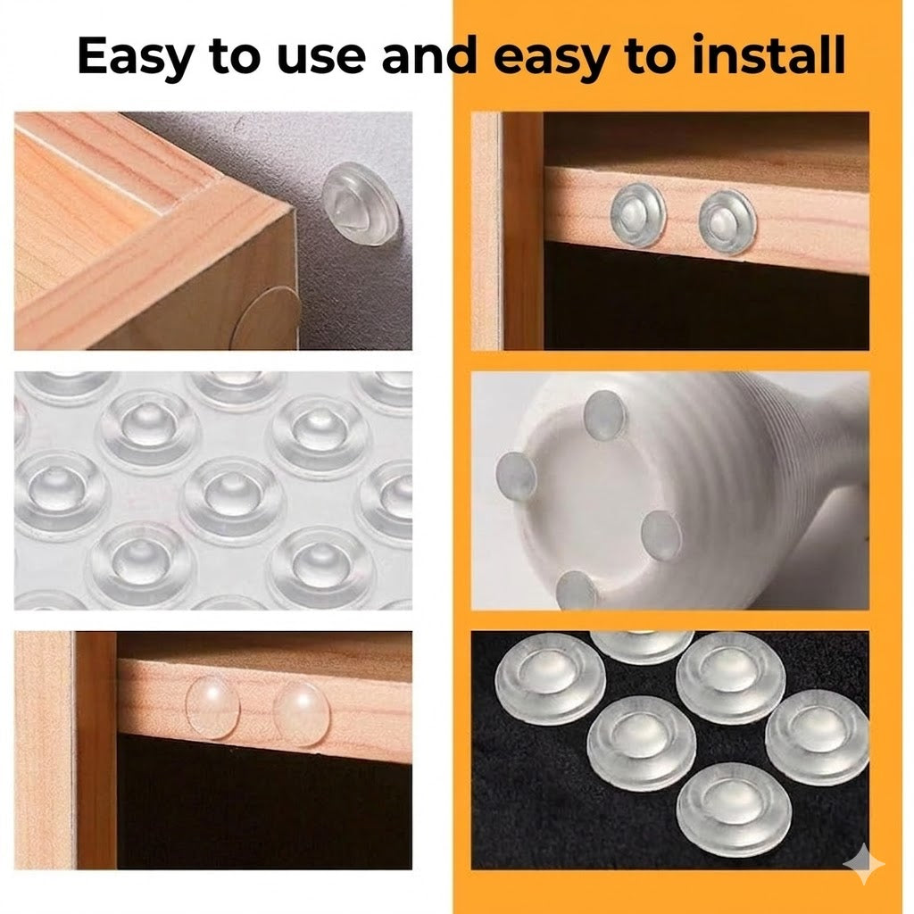 Clear Silicone Furniture Protectors (24 pcs)