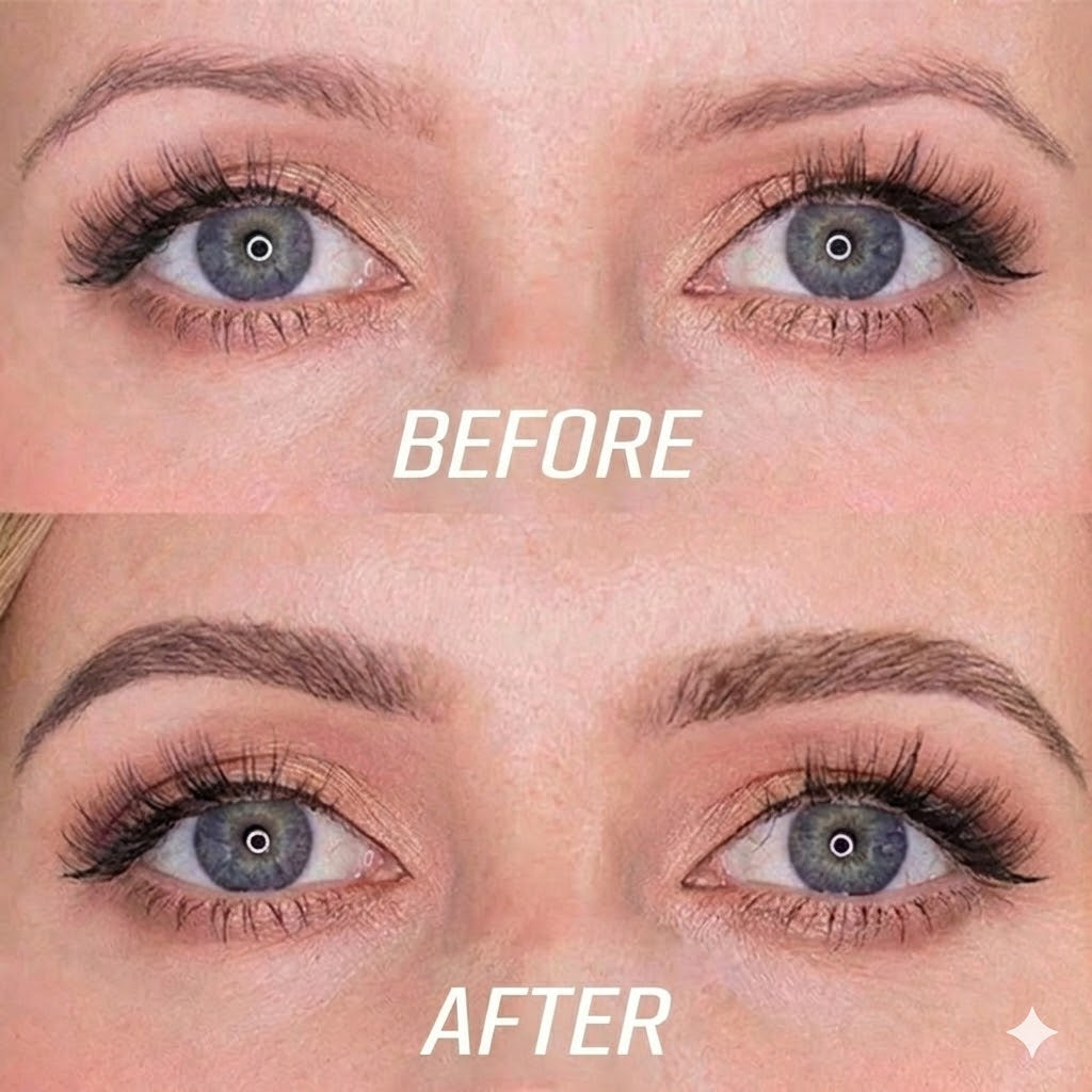 Microblading Eyebrow Pen – Waterproof Eyebrow Pencil with Micro-Fork Tip (Natural Effect)