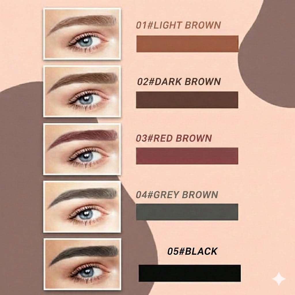 Microblading Eyebrow Pen – Waterproof Eyebrow Pencil with Micro-Fork Tip (Natural Effect)