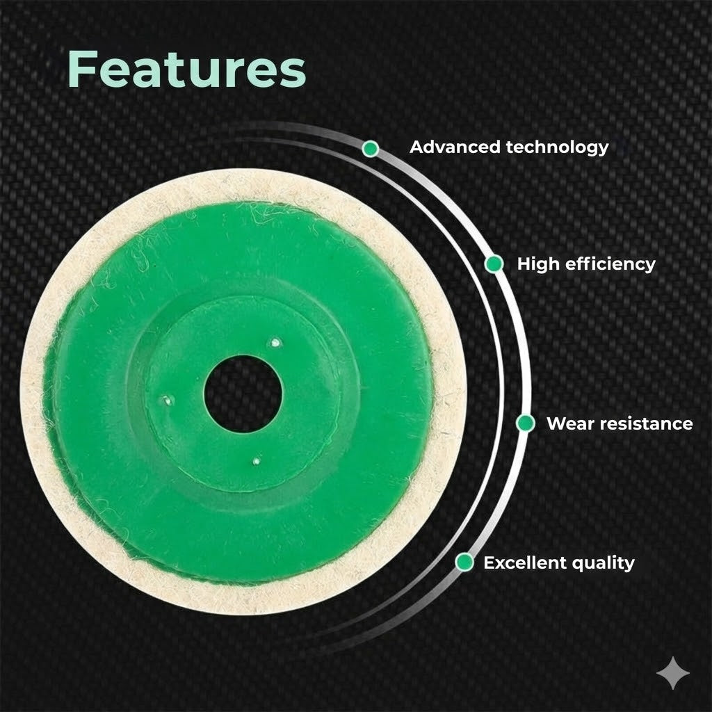 Felt Polishing Wheels for Dremel & Multitool - 10 Pcs