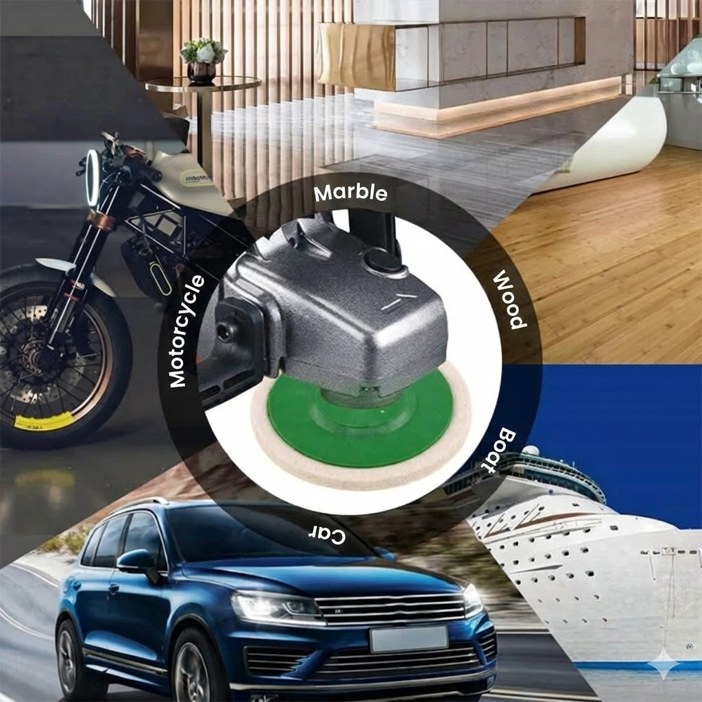 Felt Polishing Wheels for Dremel & Multitool - 10 Pcs