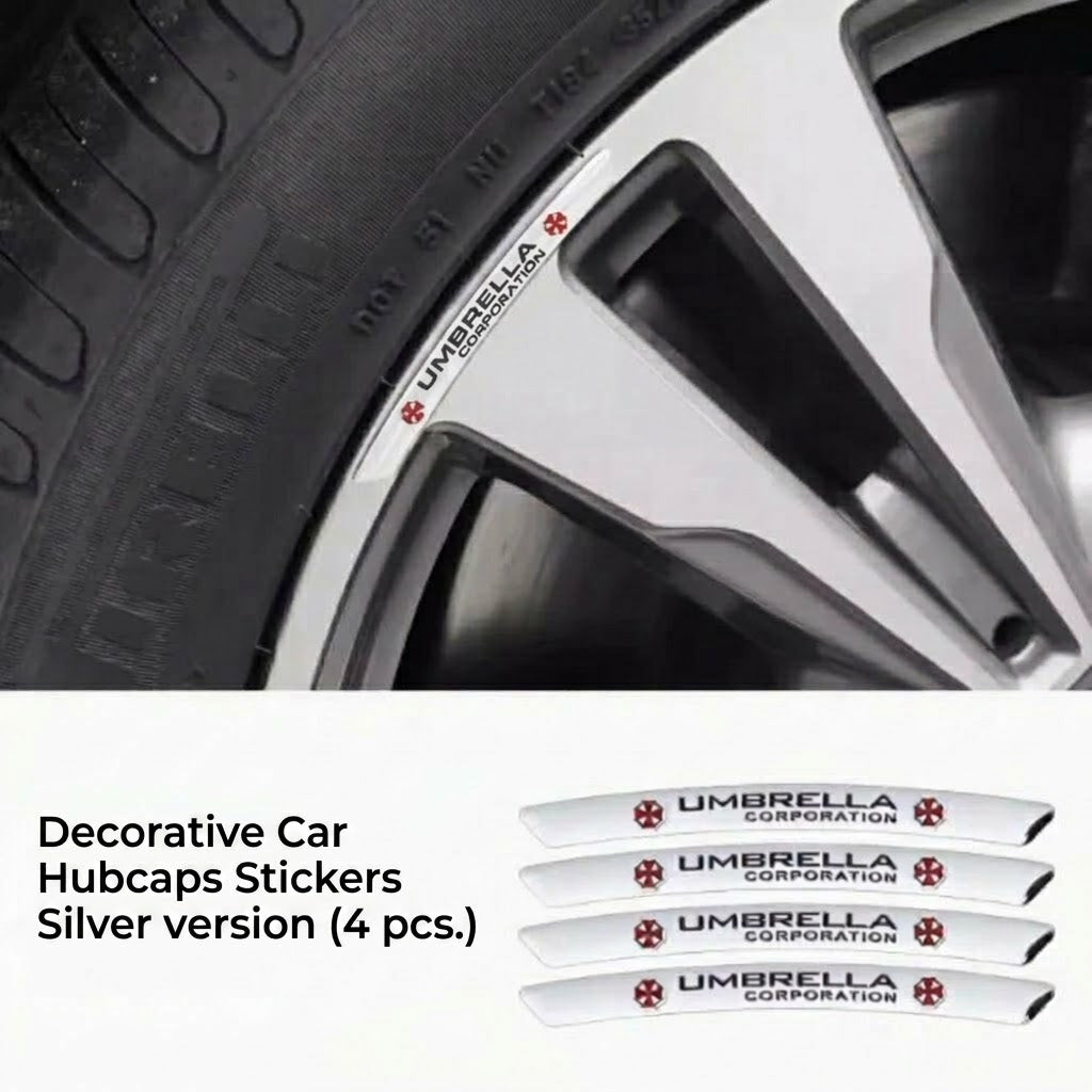 3D Metal Stickers for Car Tires / Wheel Rims