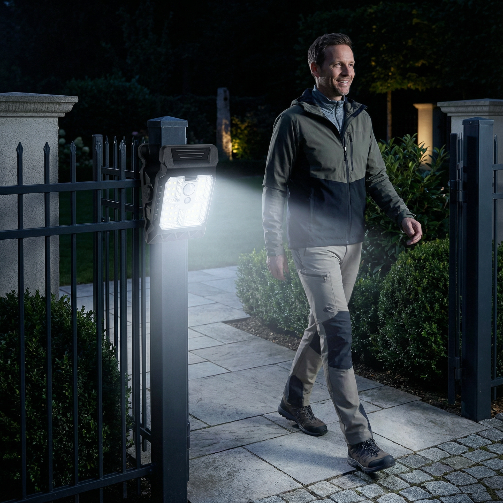 Practical Clip-On Solar Light with Motion Sensor