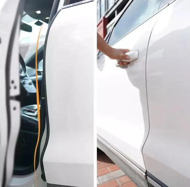 Universal Car Door Rubber Seal (5 Meters) – Self-Adhesive Weatherstripping Against Wind Noise (B-Shape)