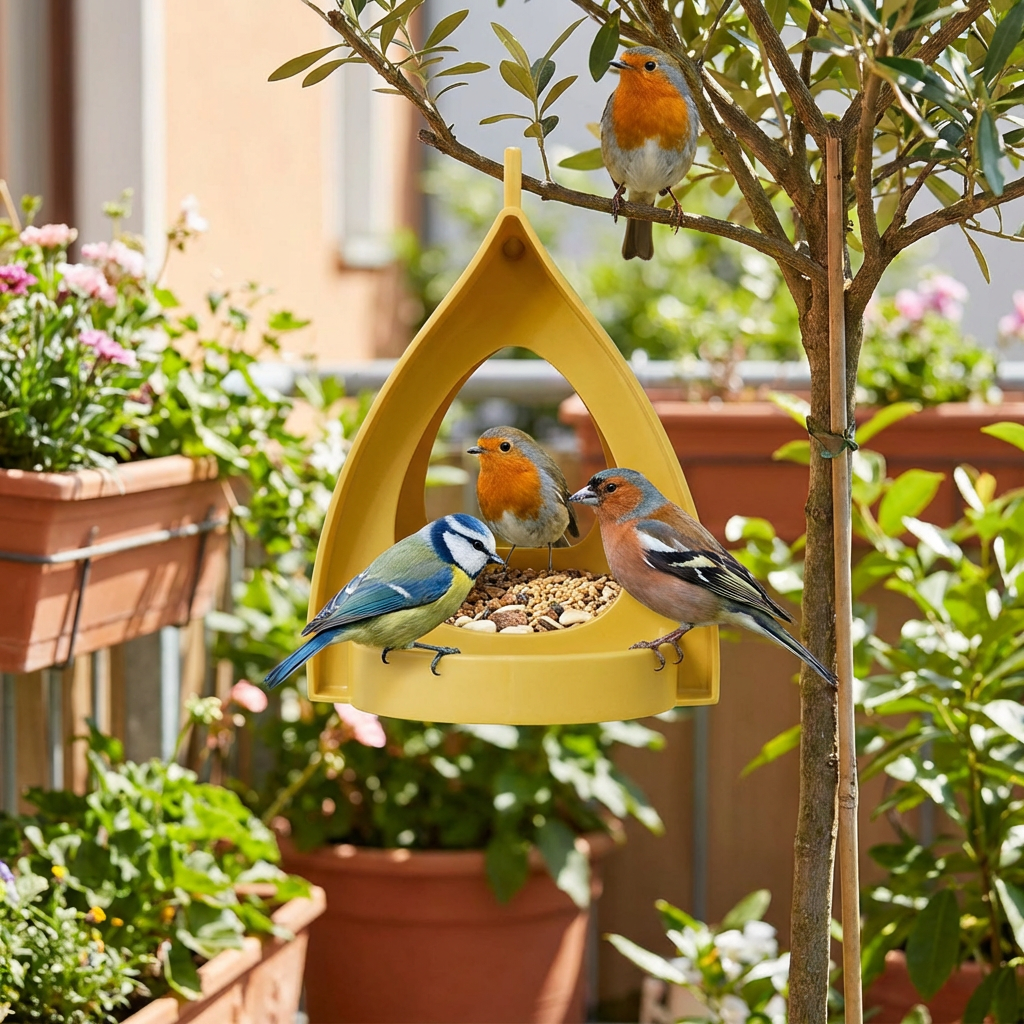 Hanging Bird Feeder – Large Capacity, Ideal for Garden and Balcony