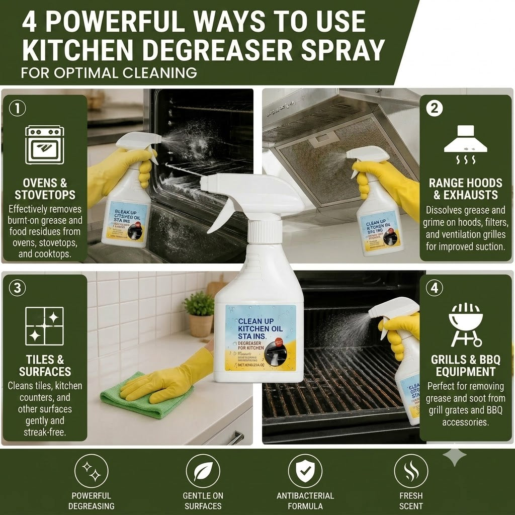 Kitchen Degreaser Spray – Antibacterial Degreasing with a Fresh Scent