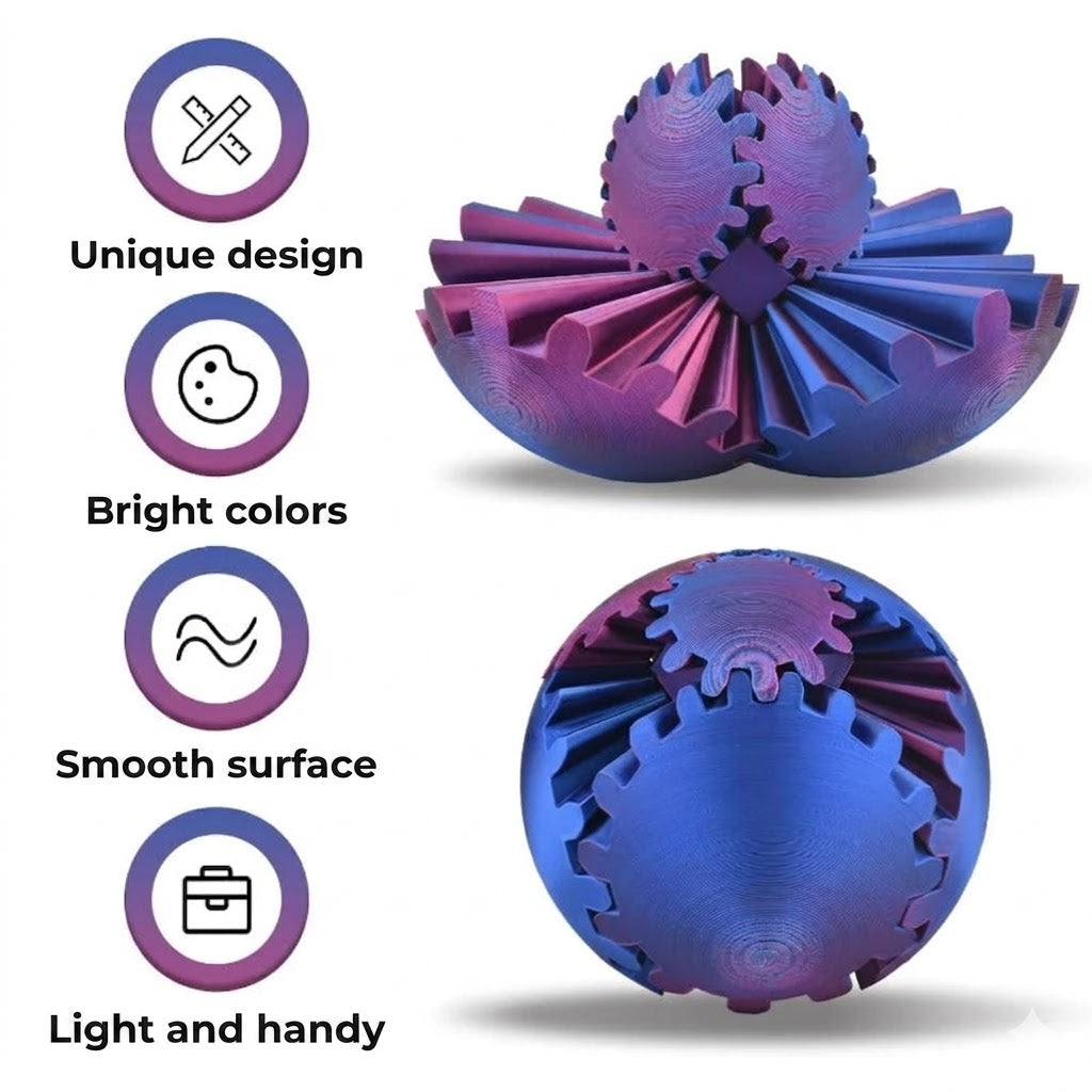 Fidget Gear Ball - Stress Relief & Focus