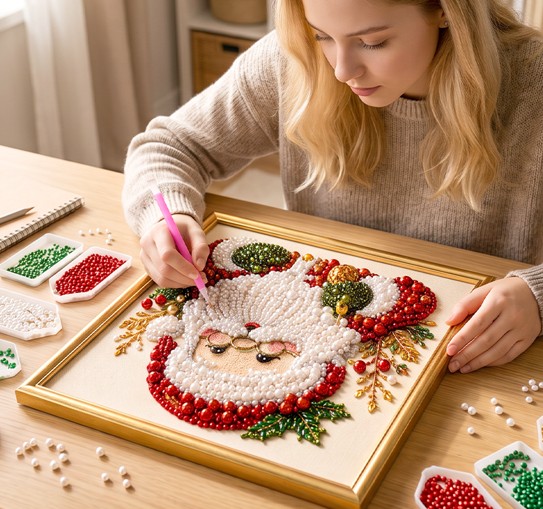 🔥 50% OFF – LIMITED TIME! 🎨💎 Relaxing DIY Christmas Diamond Painting Kit – Easy for Beginners 🎄