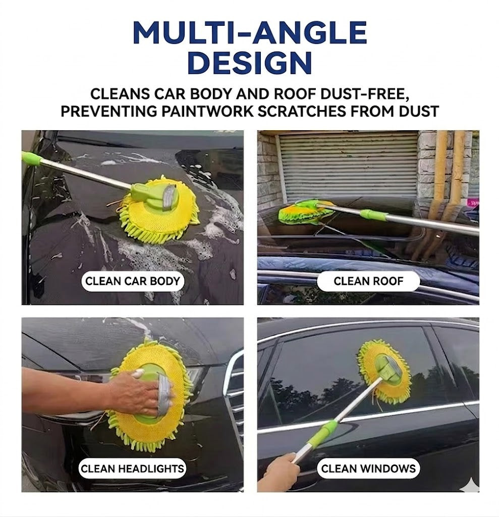 Telescopic car wash mop
