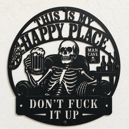 💀🍺 "This is my happy place": Fun decoration for a space exclusively for men