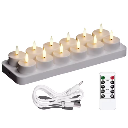Rechargeable LED Candles with Remote Control