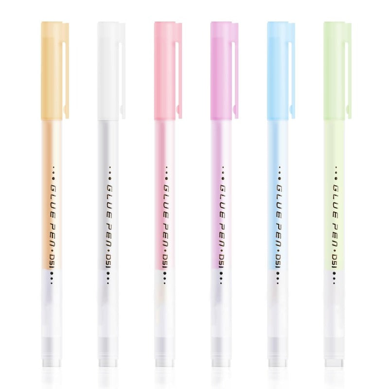 Fine Point Glue Pens - Precision Glue for Scrapbooking & Card Making (Set of 6)