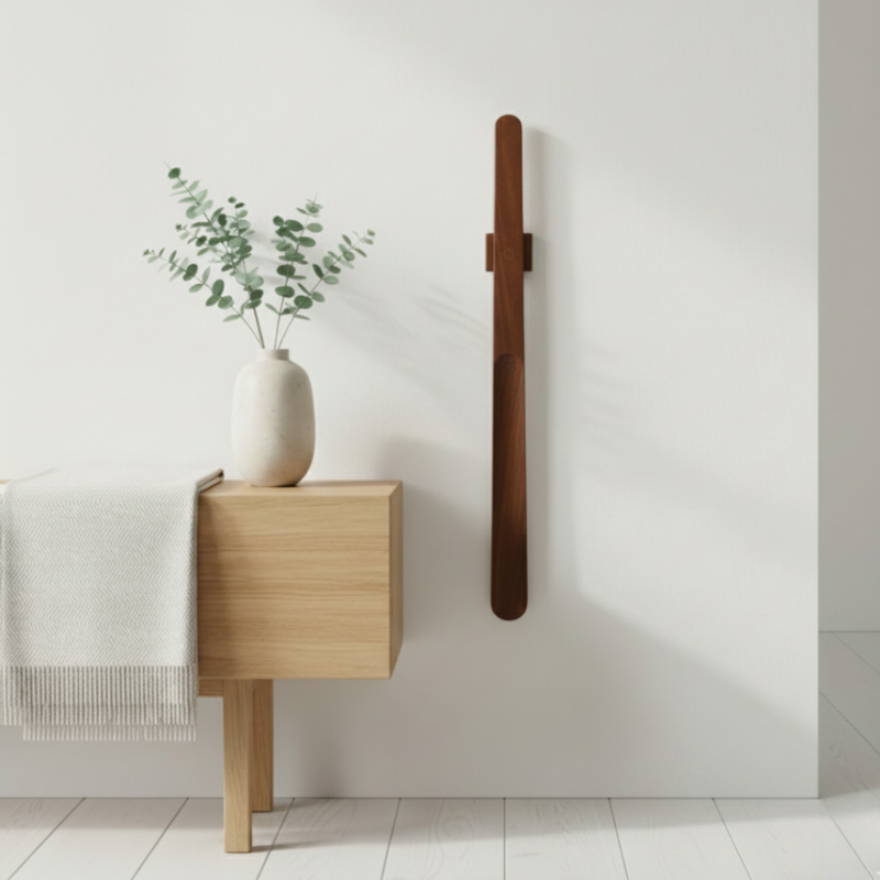 Long Magnetic Shoehorn with Wall Mount