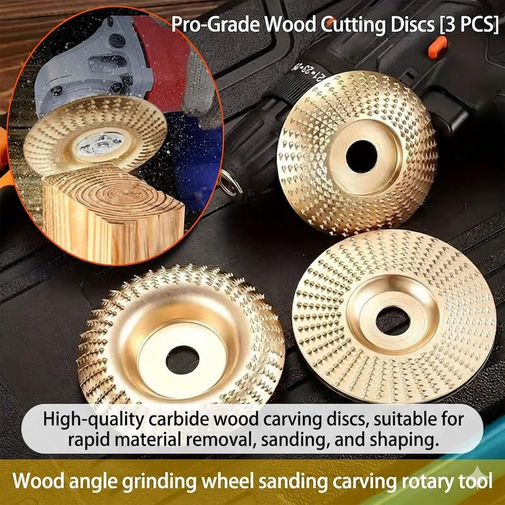 ⚙️ Grinding Discs for Woodworking – Fast Cutting, Sharp and Durable, Suitable for Angle Grinders