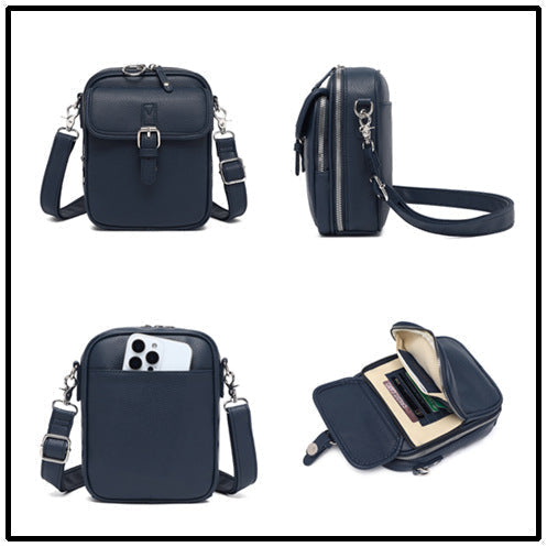 Women's Small Square Crossbody Bag – Elegant Box-Style Shoulder Bag