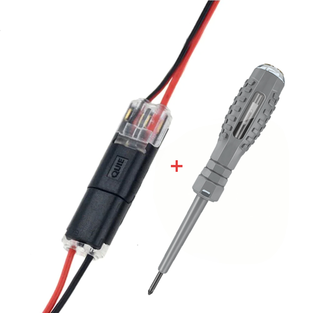 [20 Pieces] Quick Wire Connectors with Locking – 2-Pole Plug Connection