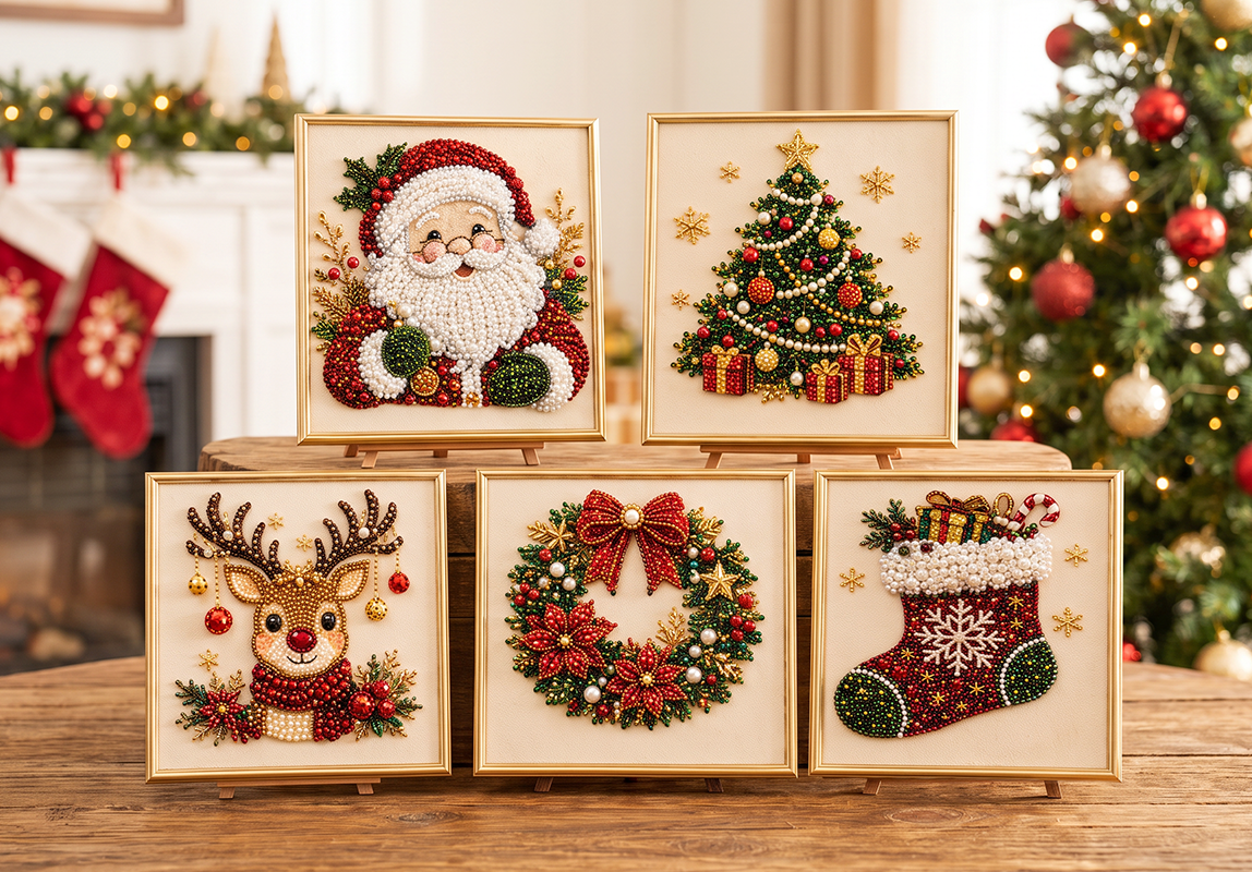 🔥 50% OFF – LIMITED TIME! 🎨💎 Relaxing DIY Christmas Diamond Painting Kit – Easy for Beginners 🎄