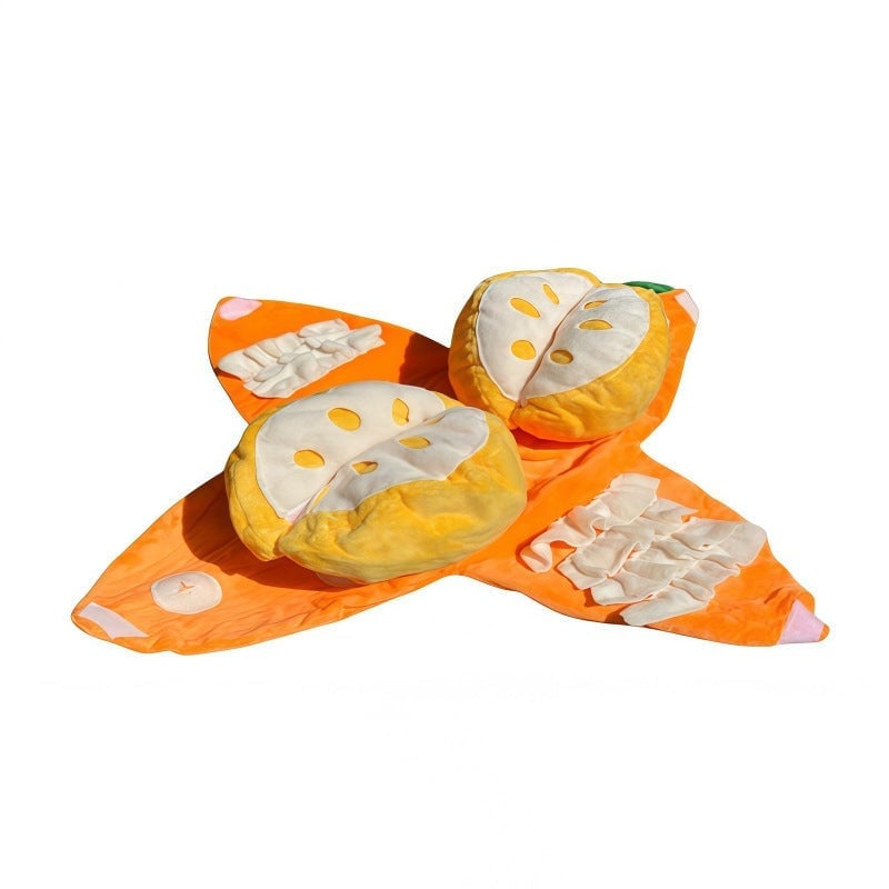 Interactive Snuffle Toy for Dogs - Fruit Puzzle Plush with Hiding Compartments