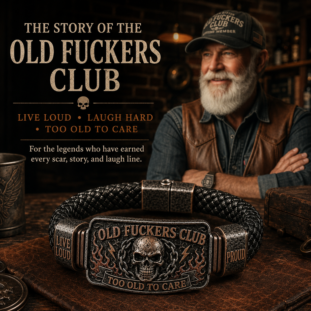 ☠️ Old Guys Club & Wild & Free 🪓 | 2026 Limited Edition Vintage Bracelet