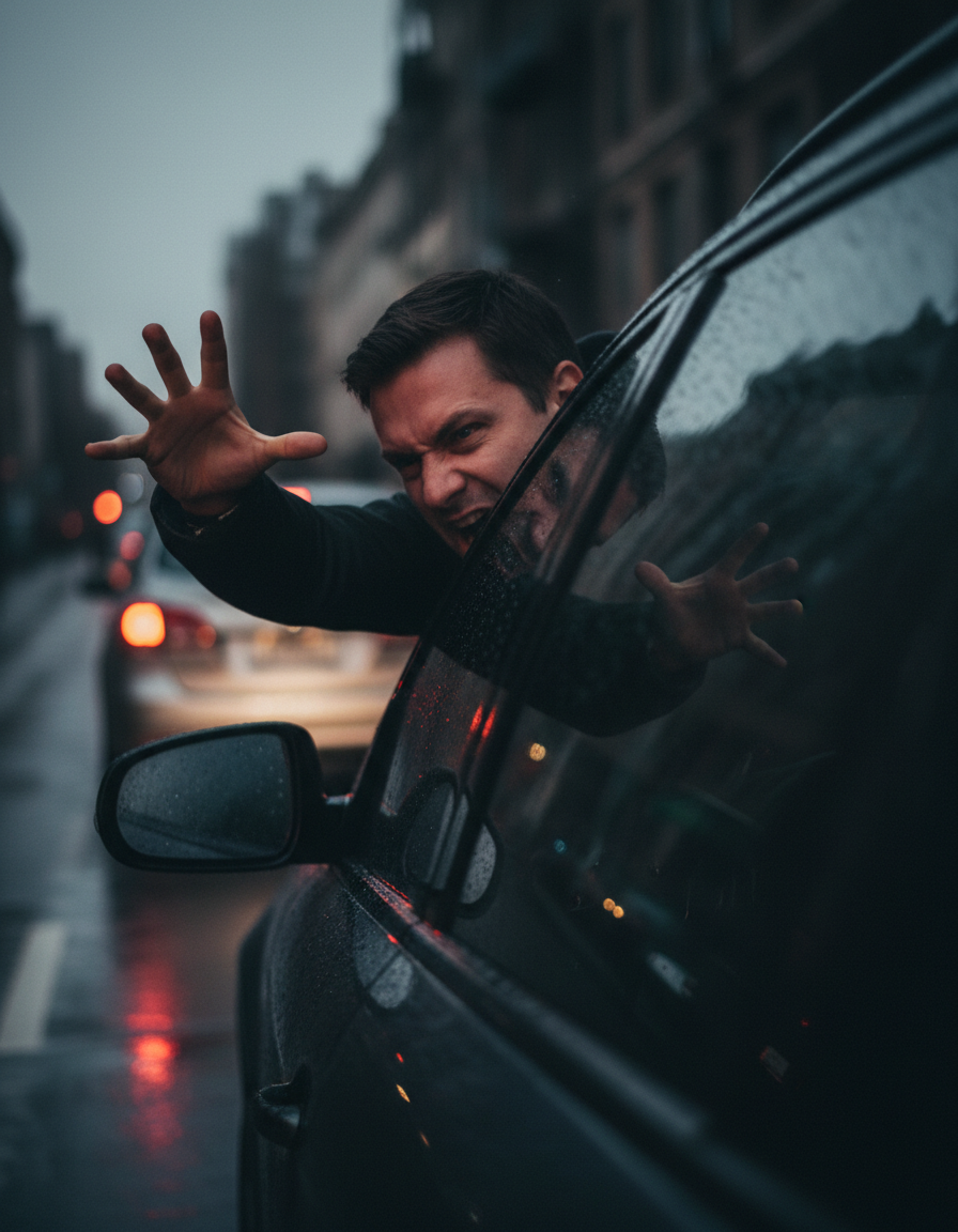 Illuminated hand-shaped car lights