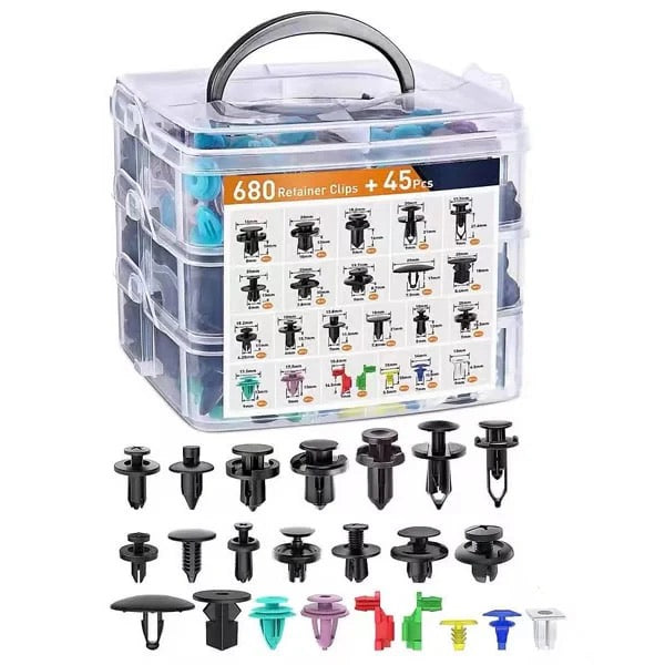 725-Piece Car Fastener Kit