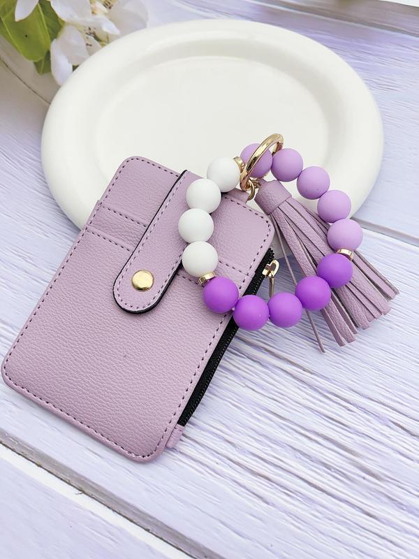 Trendy Silicone Wrist Keychain in Boho Style
