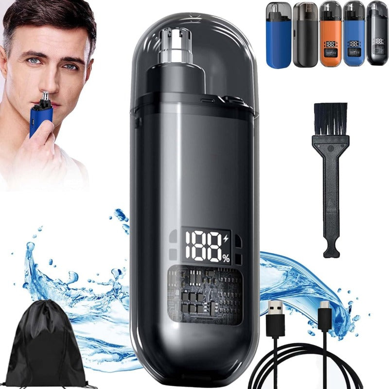 Nose & Ear Hair Trimmer - USB-C Rechargeable (Waterproof & Painless)