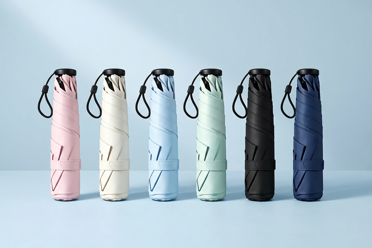 Ultra-light Carbon Umbrella – UV Protection (Black Coating) for Sun and Rain ☂️