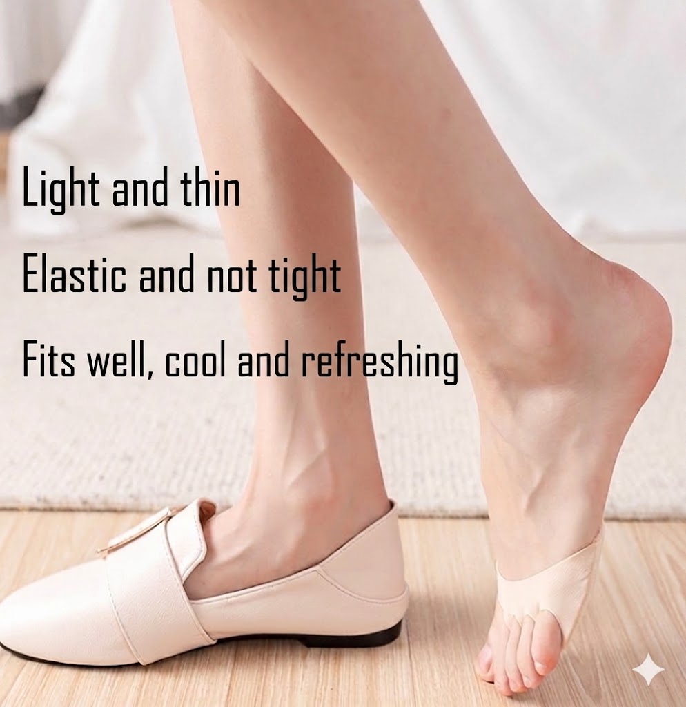 Women's Toe Socks (4 Pairs) – Anti-Slip Half Socks for Pumps and Heels – Breathable