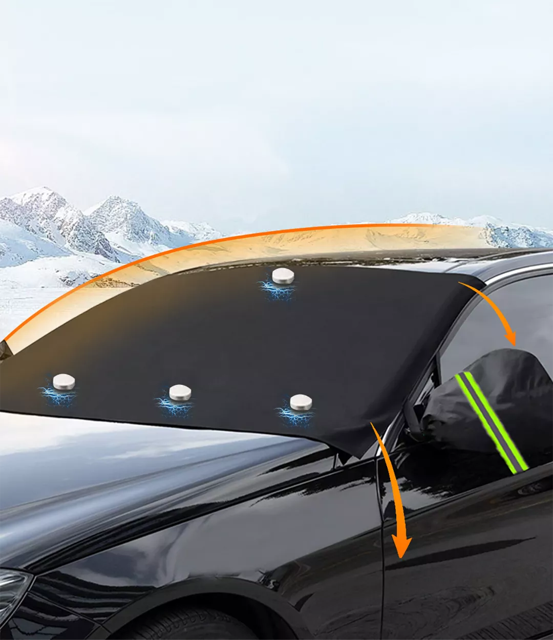Magnetic Anti-Ice Windshield Cover
