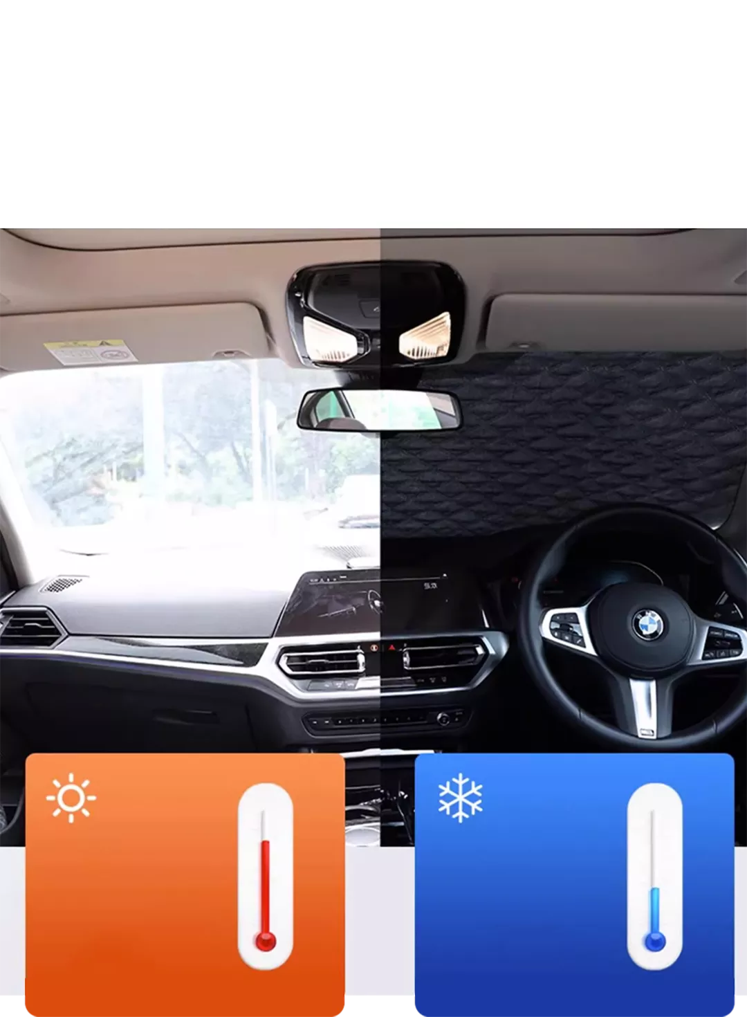 Magnetic Anti-Ice Windshield Cover