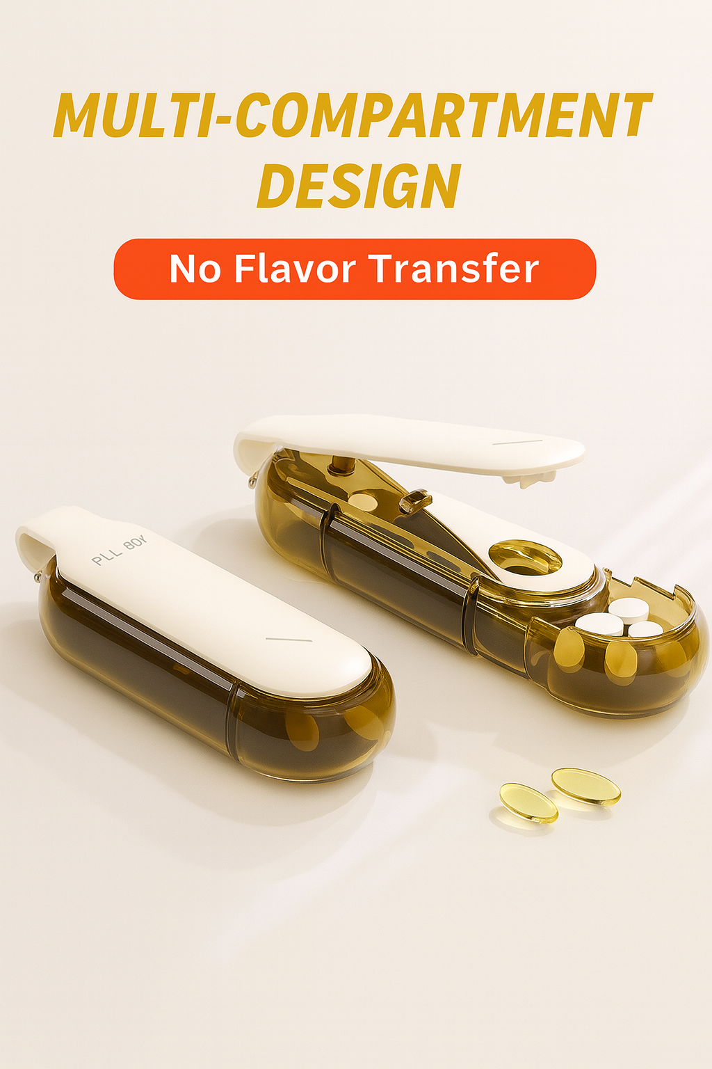 2-in-1 Portable Pill Crusher & Layered Pill Box