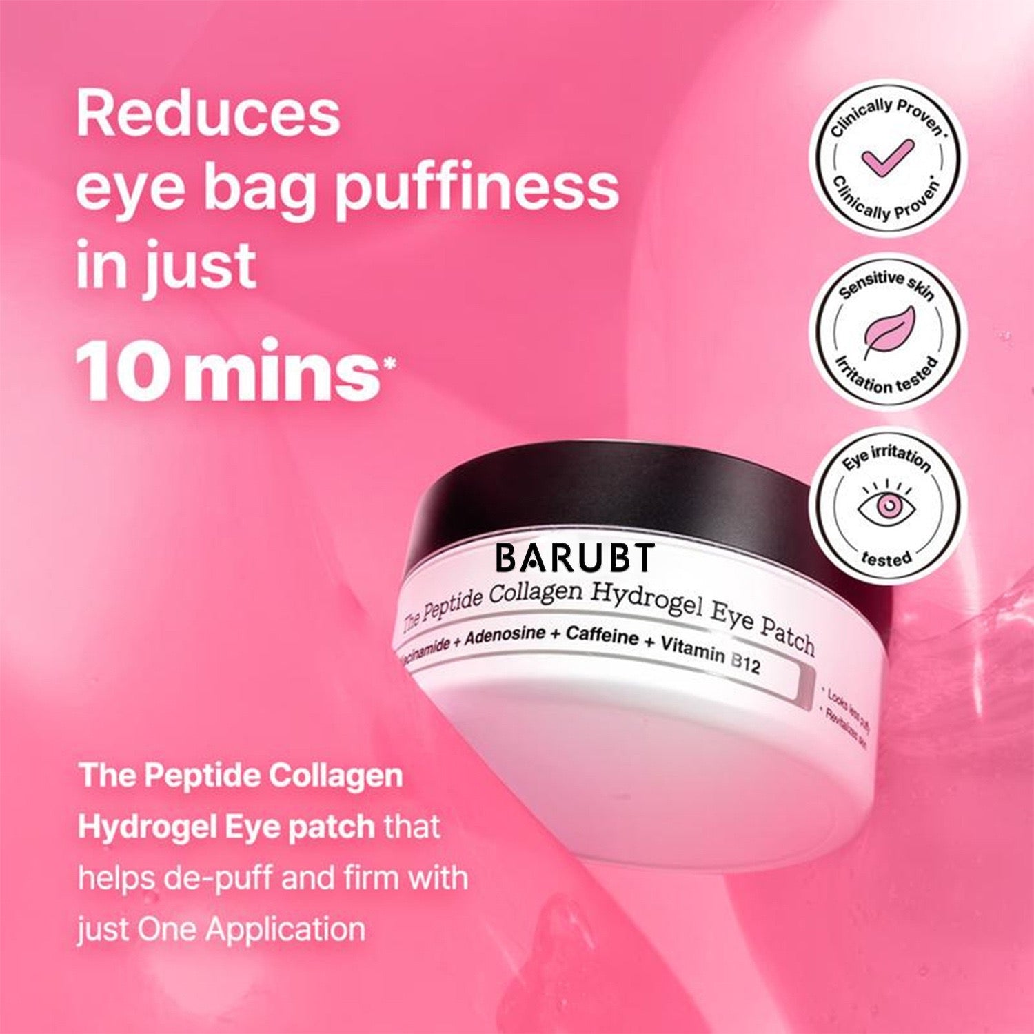 Peptide & Collagen Eye Pads for Puffiness (60 Pieces)