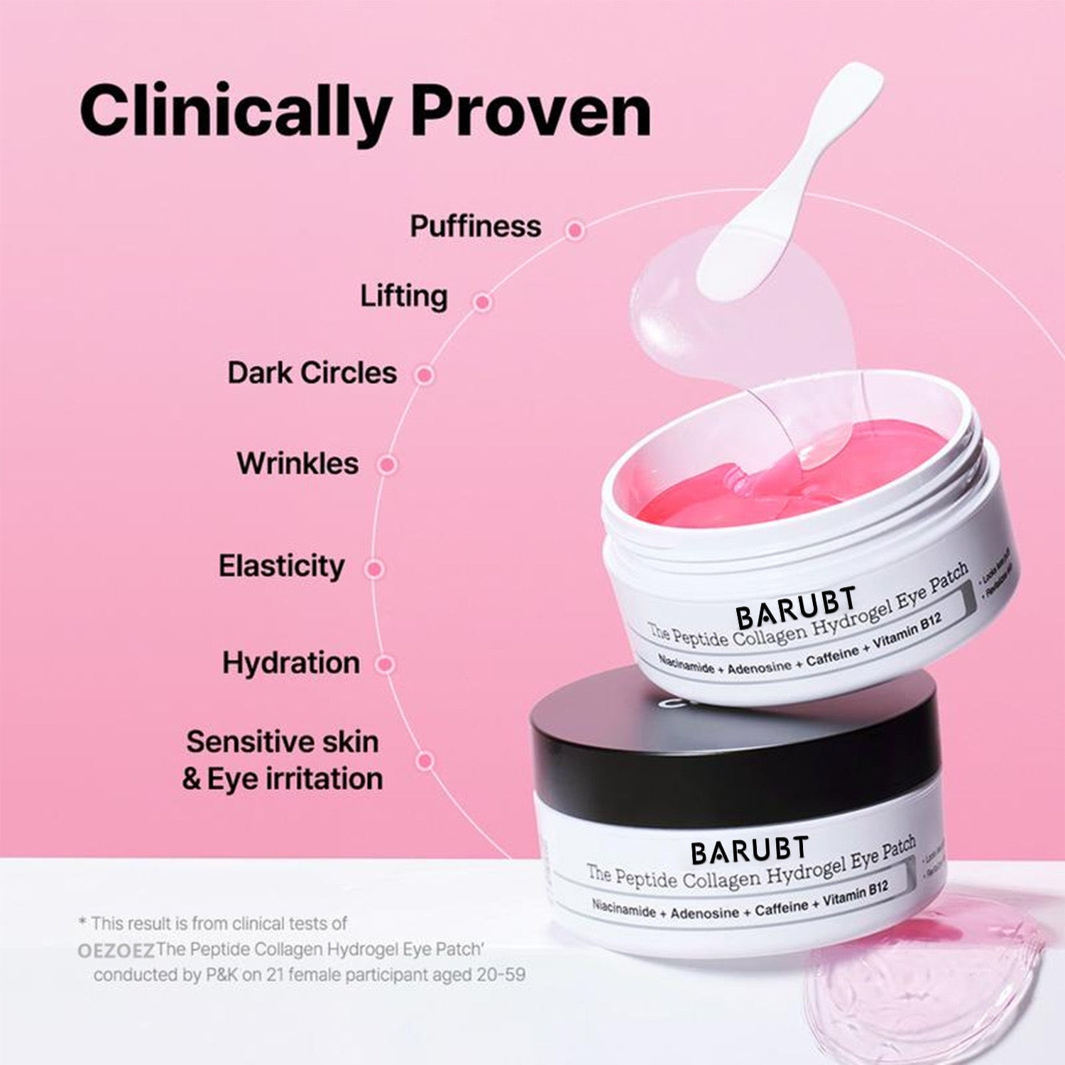 Peptide & Collagen Eye Pads for Puffiness (60 Pieces)