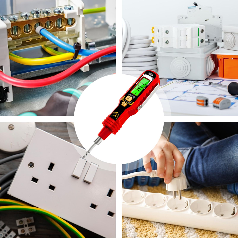 Digital Non-Contact Voltage Tester (LCD Display)