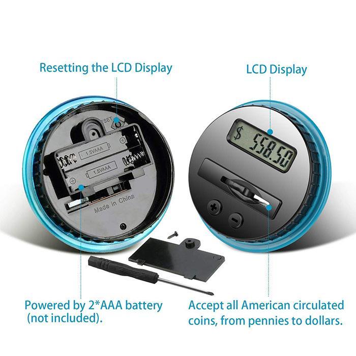 Digital Piggy Bank with Automatic Counter