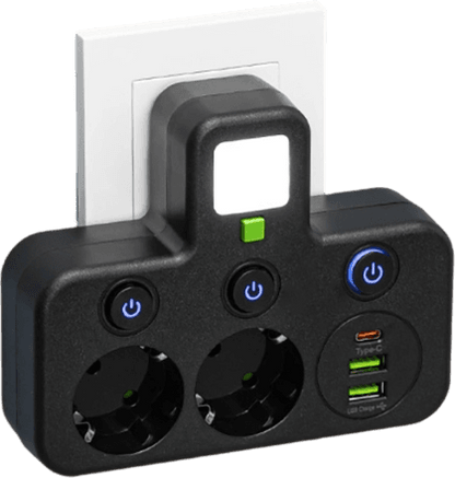 Multi-port EU Socket Adapter
