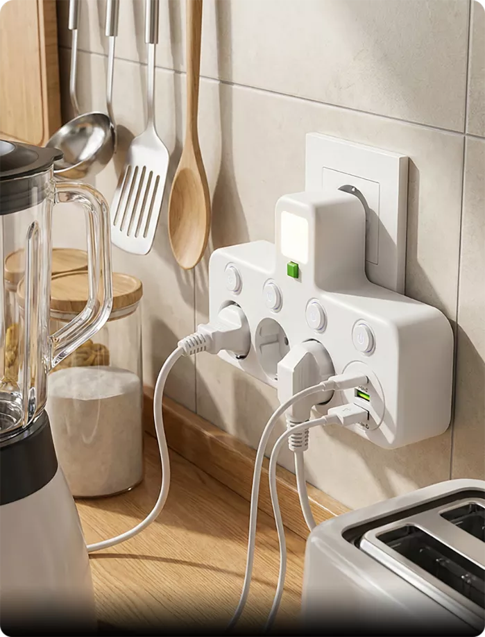 Multi-port EU Socket Adapter