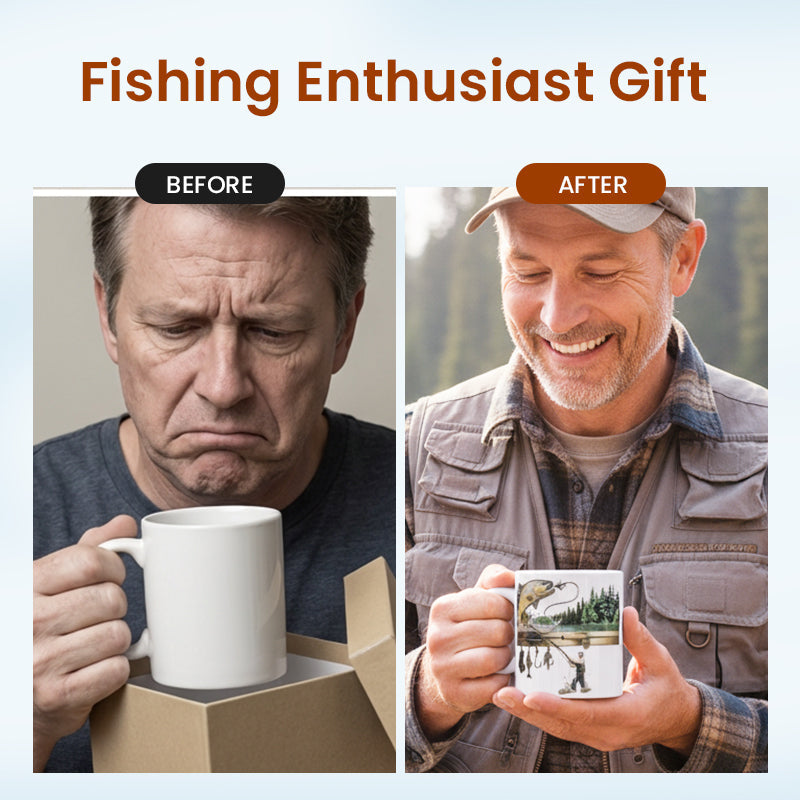 Fisherman Coffee Mug - Funny Gift