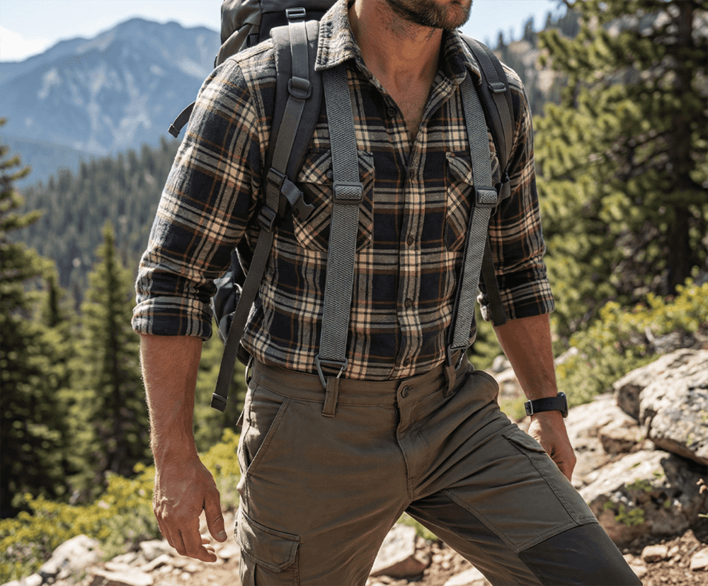 Durable and Adjustable Elastic Suspenders