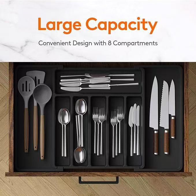 Expandable Cutlery Tray for Kitchen Drawer