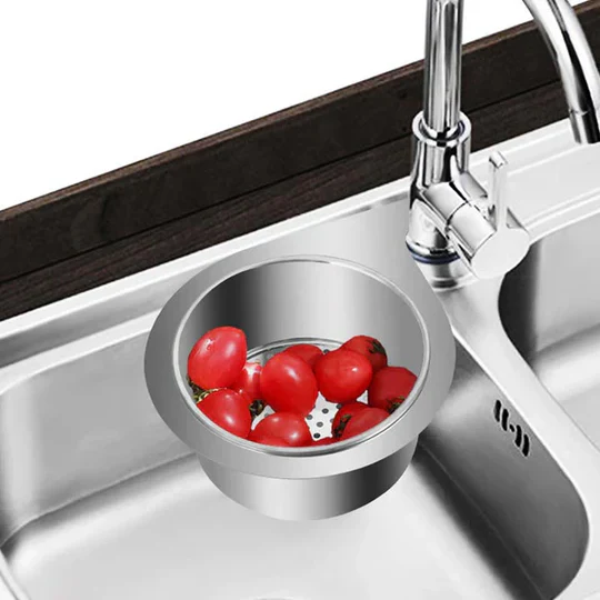 Stainless steel swan-shaped sink filter (2-pack)