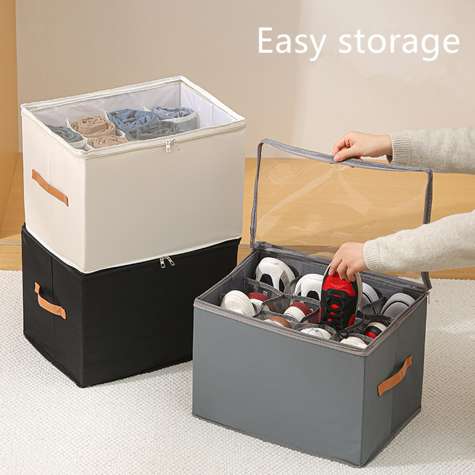 Foldable Fabric Shoes Storage Box