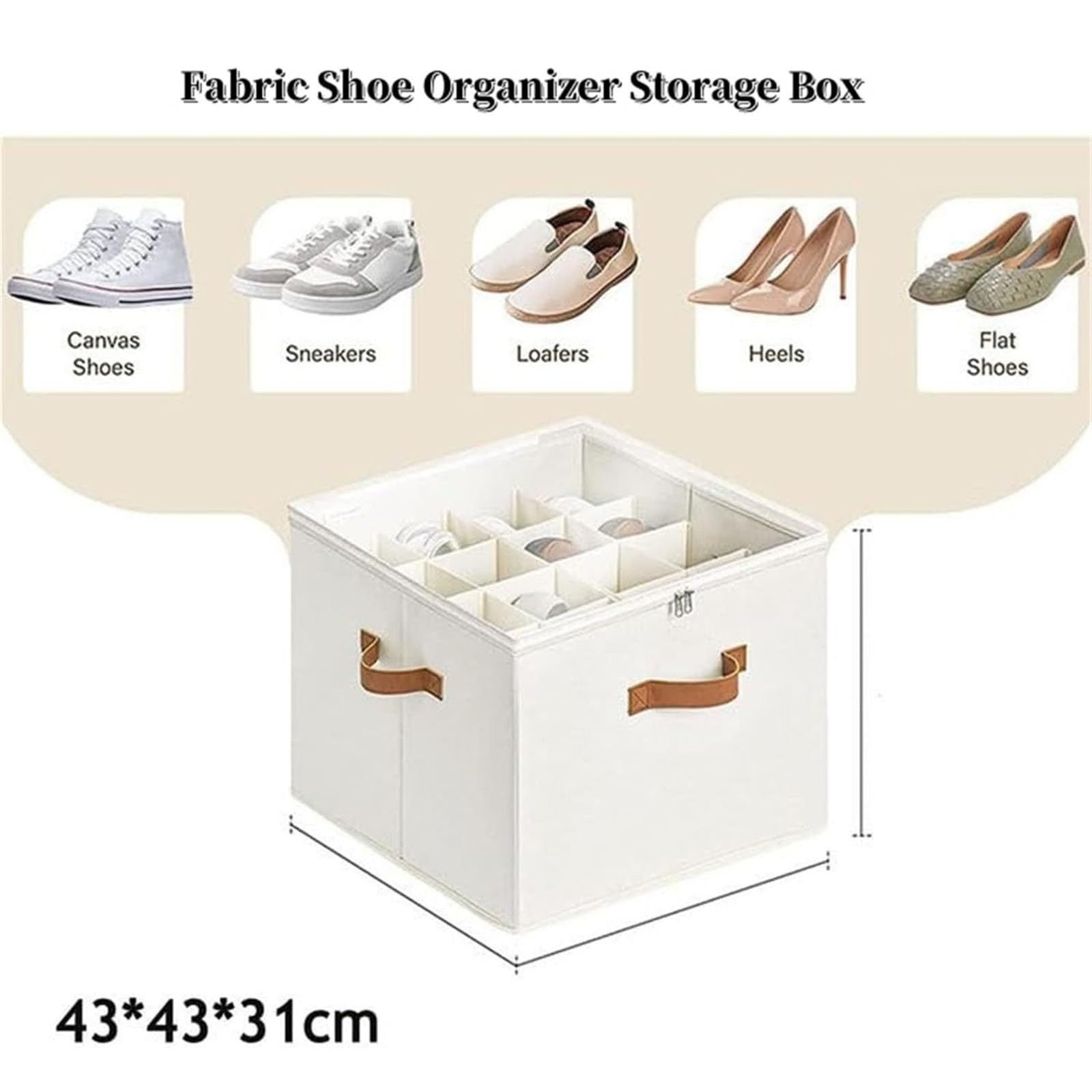 Foldable Fabric Shoes Storage Box