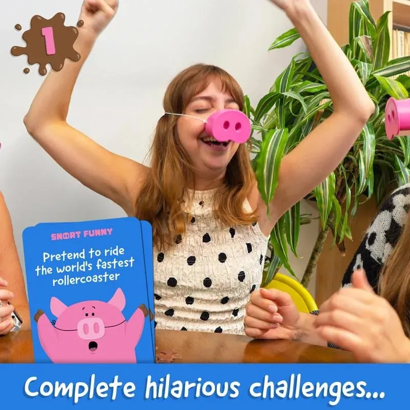 Pig Snout Party Game – The Ultimate 'Don't Laugh' Board Game