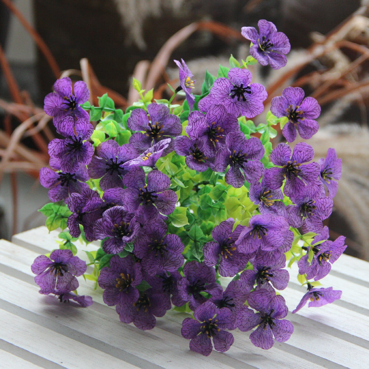 Eternal Bloom – Never-Fading Artificial Wildflowers for Outdoors（1 Set of 4 Pieces）