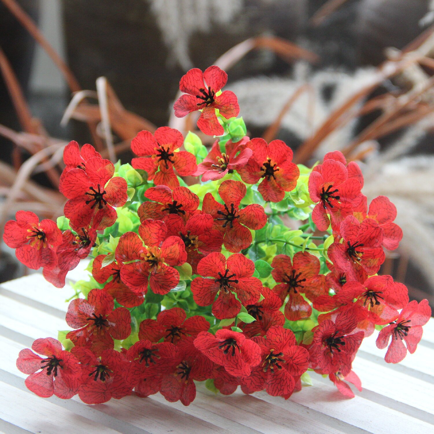 Eternal Bloom – Never-Fading Artificial Wildflowers for Outdoors（1 Set of 4 Pieces）